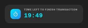 Reservation countdown at checkout
